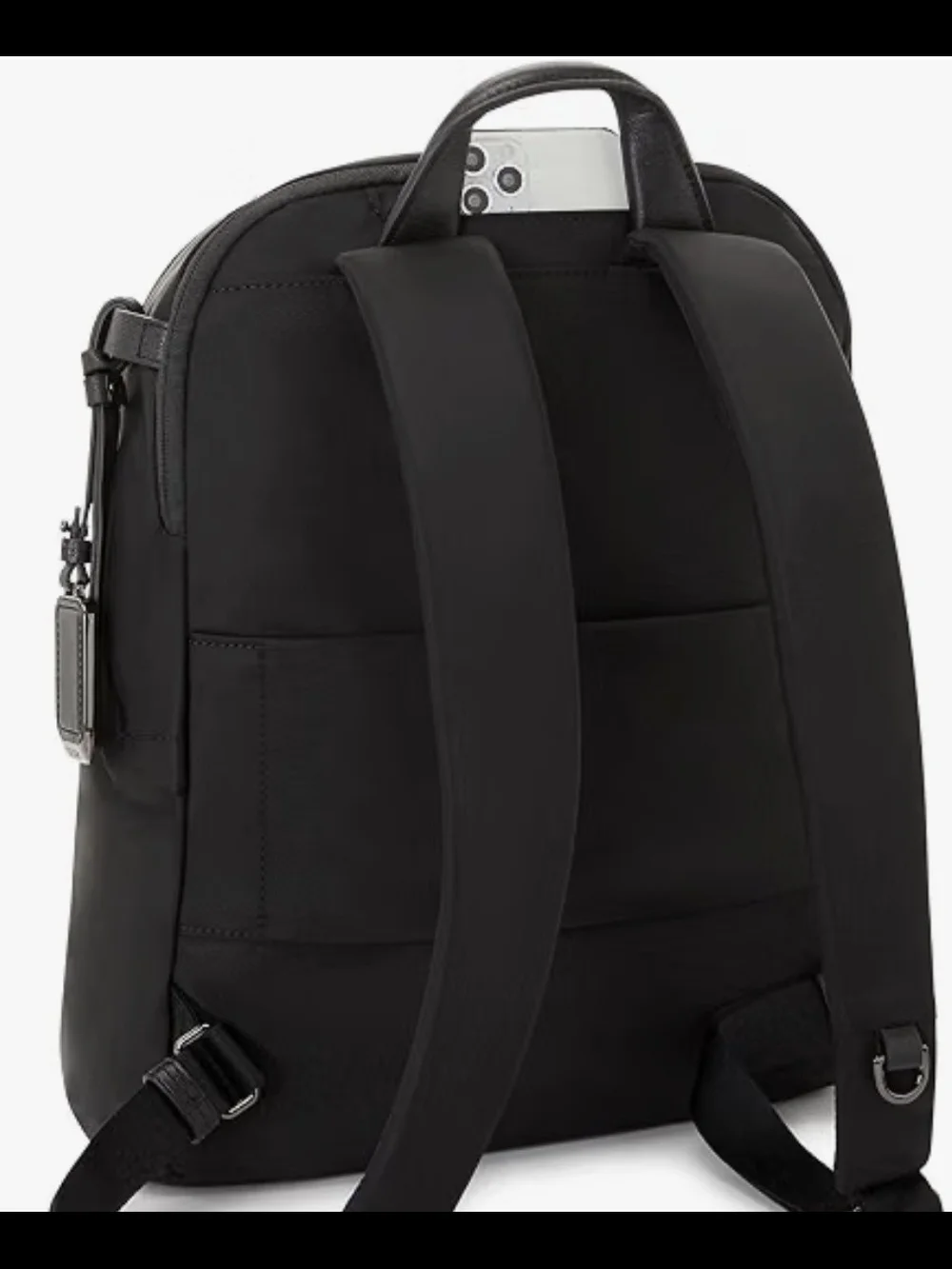 Tumi Voyayeur Halsey Black Backpack with Gunmetal Hardware Used 1x